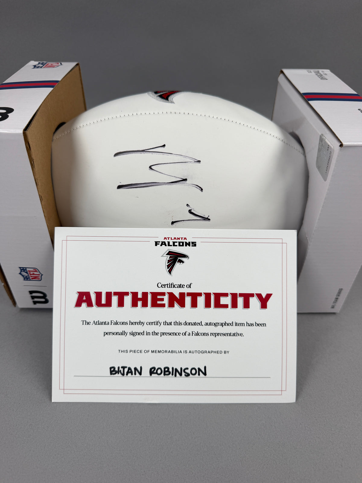 Bijan Robinson Atlanta Falcons Autographed Football