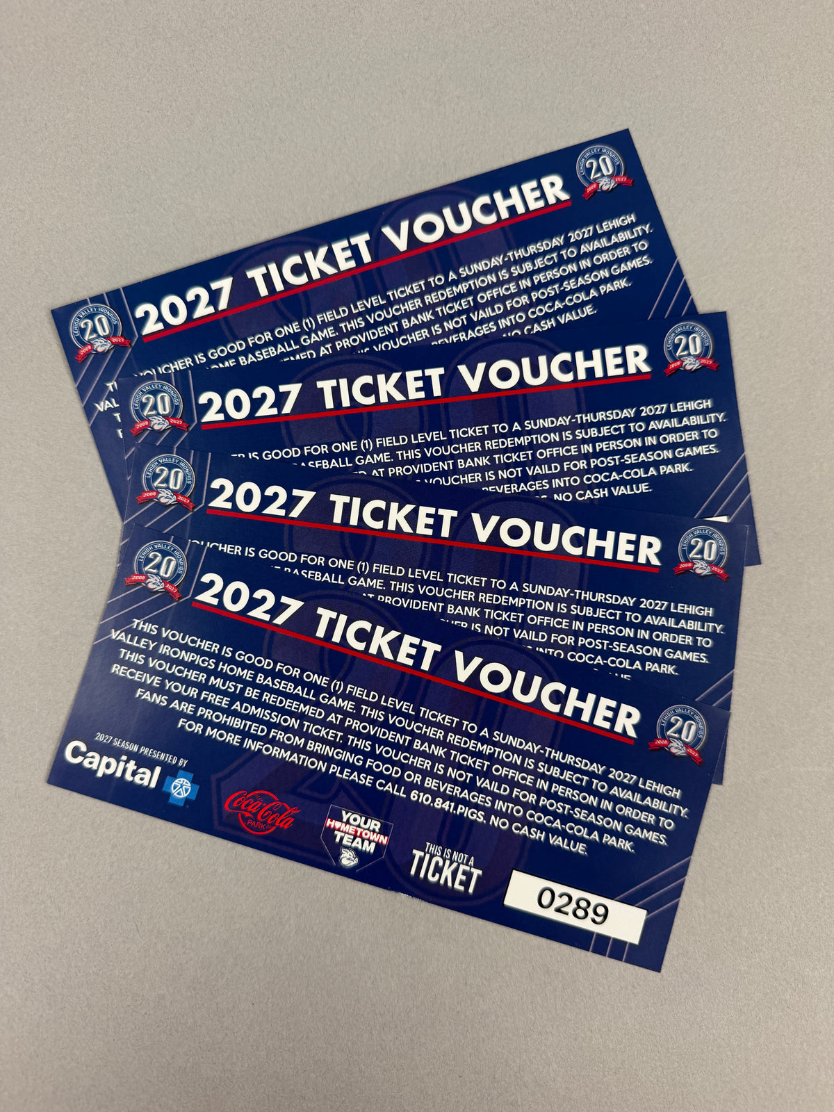 Four (4) Lehigh Valley IronPigs Tickets