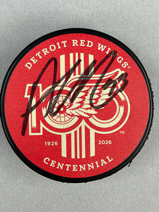 Detroit Red Wings Alex DeBrincat Puck