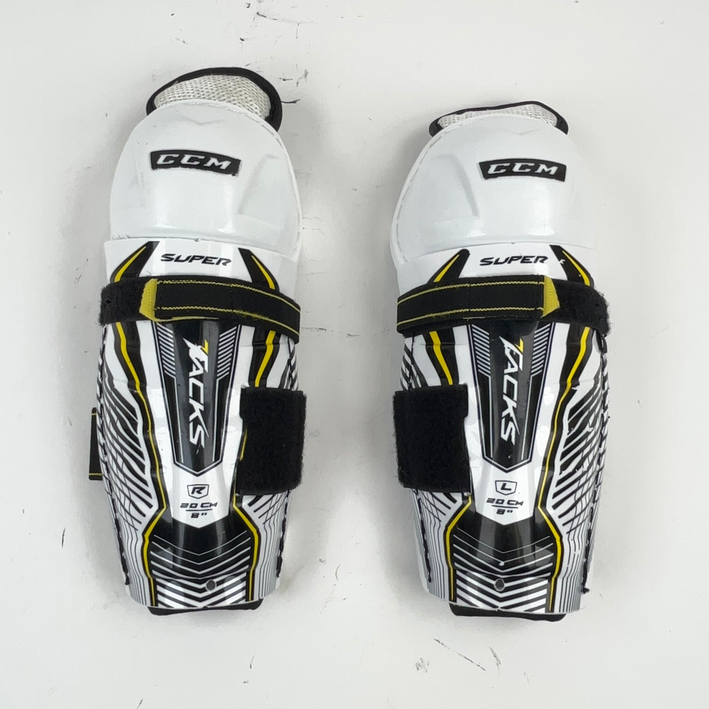 CCM Super Tacks Youth 8" Hockey Shin Guards