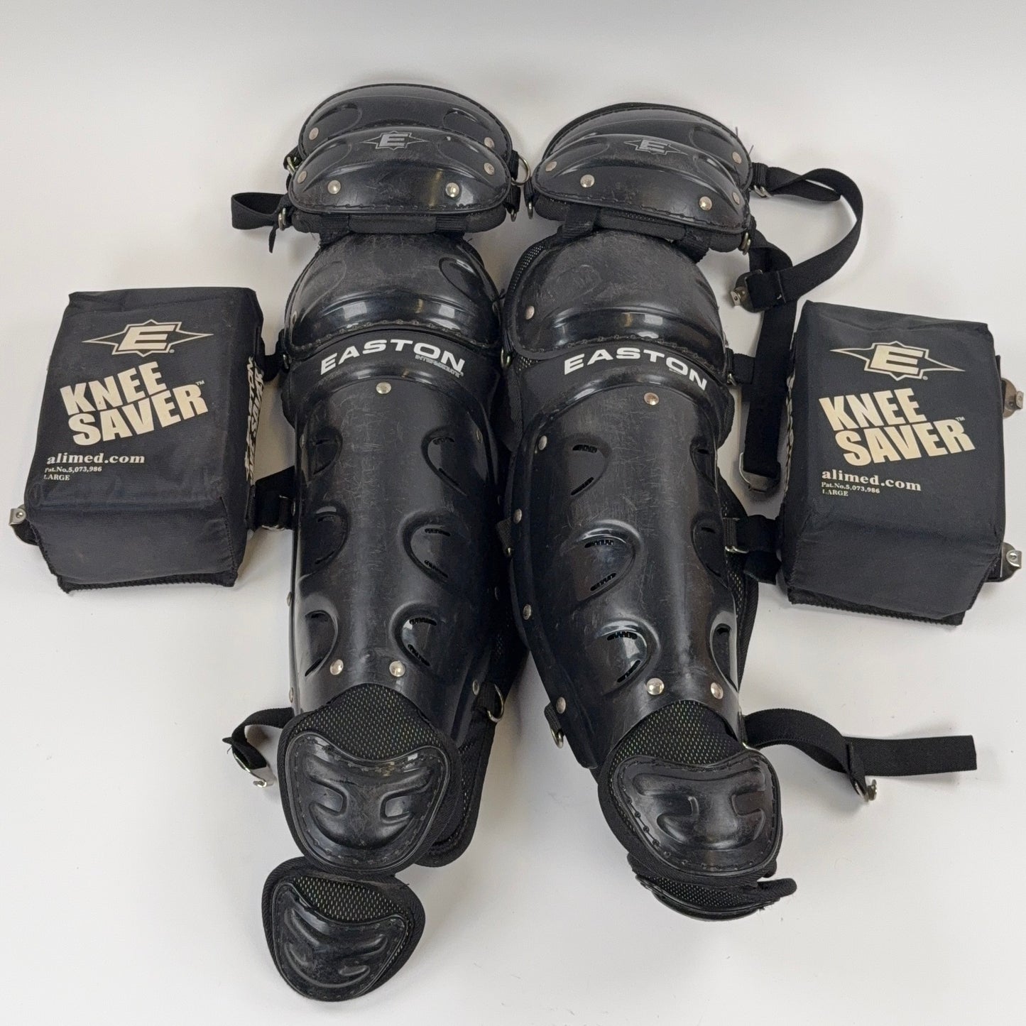 Easton Catcher's Shin Guard Set Intermediate 14" Catchers Shin Guards