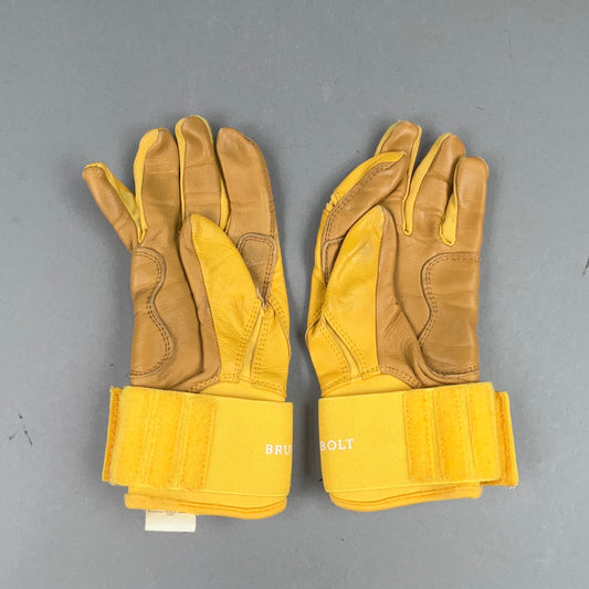 Bruce Bolt Original Premium Pro Long Cut Youth Large Batting Gloves