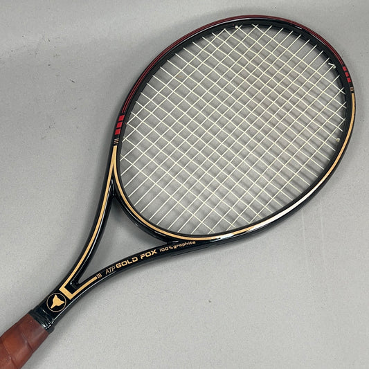 ATP Gold Fox Graphite Vintage Tennis Racquet 4 3/8" Grip & 90in² Head Size