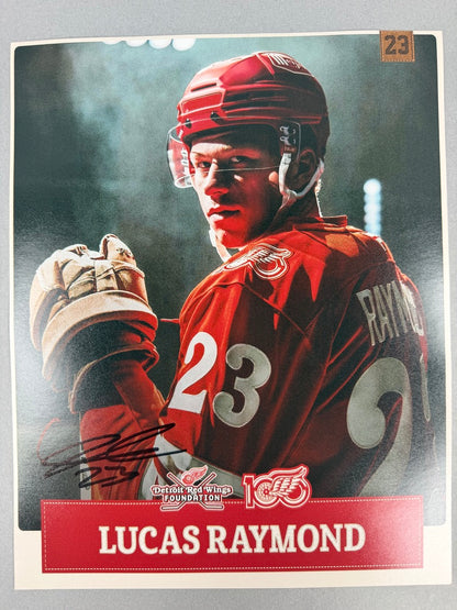 Detroit Red Wings Lucase Raymond Autographed Photo