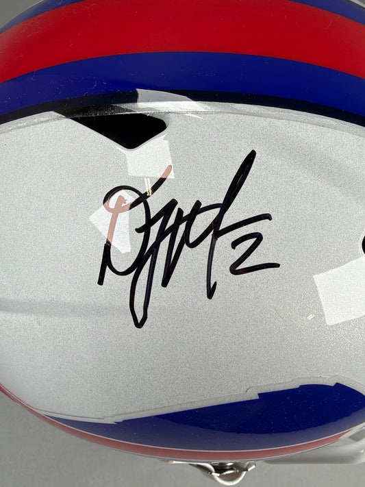 DJ Moore Autographed Buffalo Bills Helmet