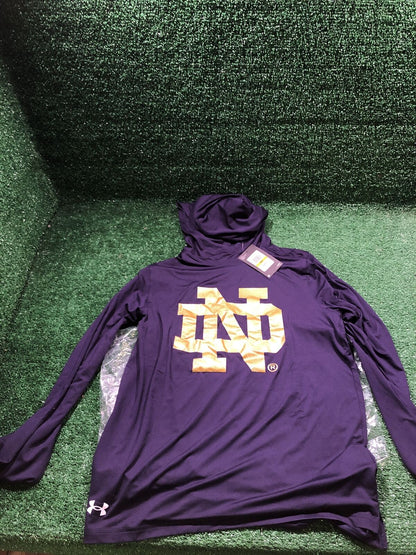 Under Armour Notre Dame Small (S) Long Sleeve w/Hood