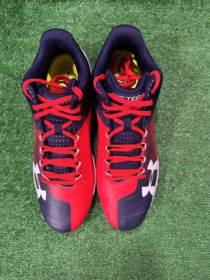 Team Issued Under Armour Matt Wieters Yard Mid HYB 13.0 Size Baseball Cleats V5K