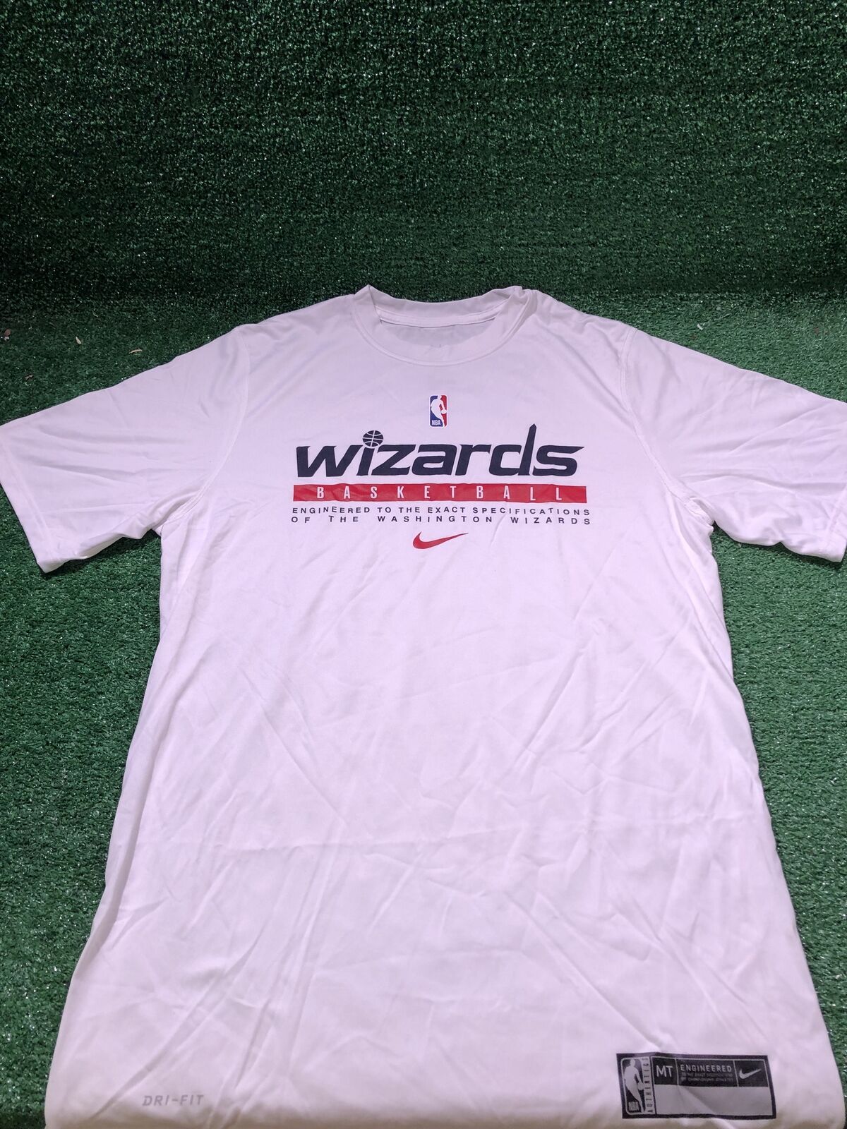 Washington Wizards Team Issued Nike Dri-Fit Medium Tall Warm Up Shirt NYPWM