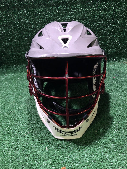 Cascade R Lacrosse Helmet w/Red Chrome Cage