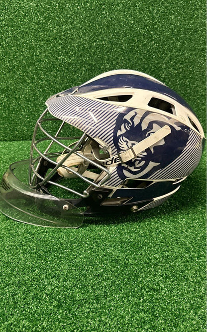 Cascade Pro7C Senior White, blue Lacrosse Helmet