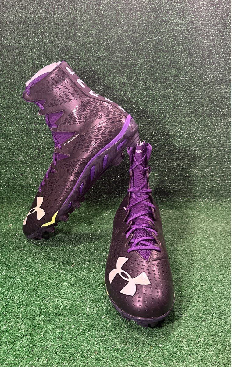 Team Issued Under Armour Ravens Spine Highlight MC 16.0 Size Football Cleats