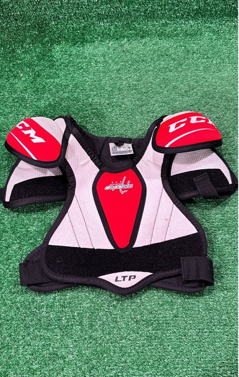 Ccm LTP Capitals Hockey Shoulder Pads Youth Large (L)