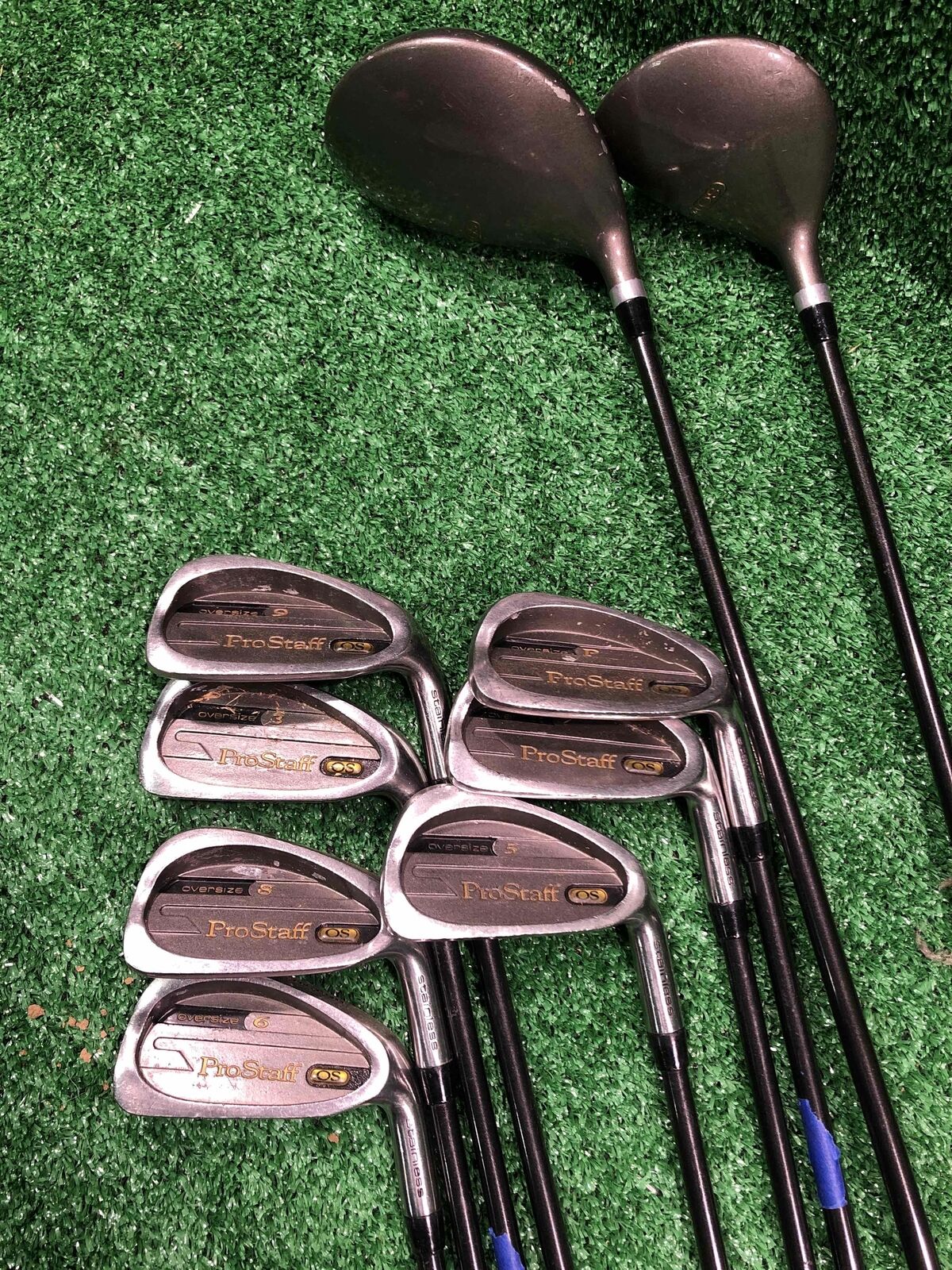 Wilson Pro Staff Oversize 3, 5, 6, 7, 8, 9, P, 5 Wood, Driver Iron Set Steel, RH