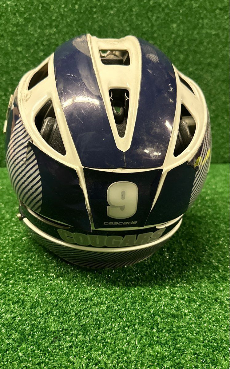 Cascade Pro7C Senior White, blue Lacrosse Helmet