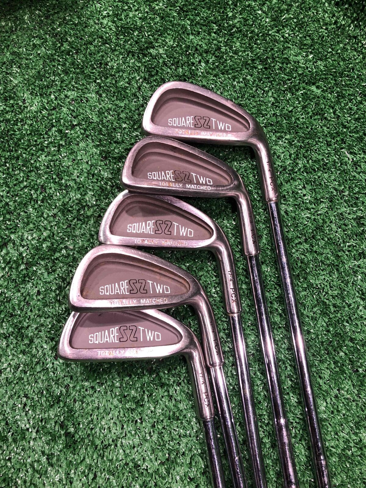 Square Two Totally Matched 3, 4, 6, 7, 9 Iron Set Steel, Right handed