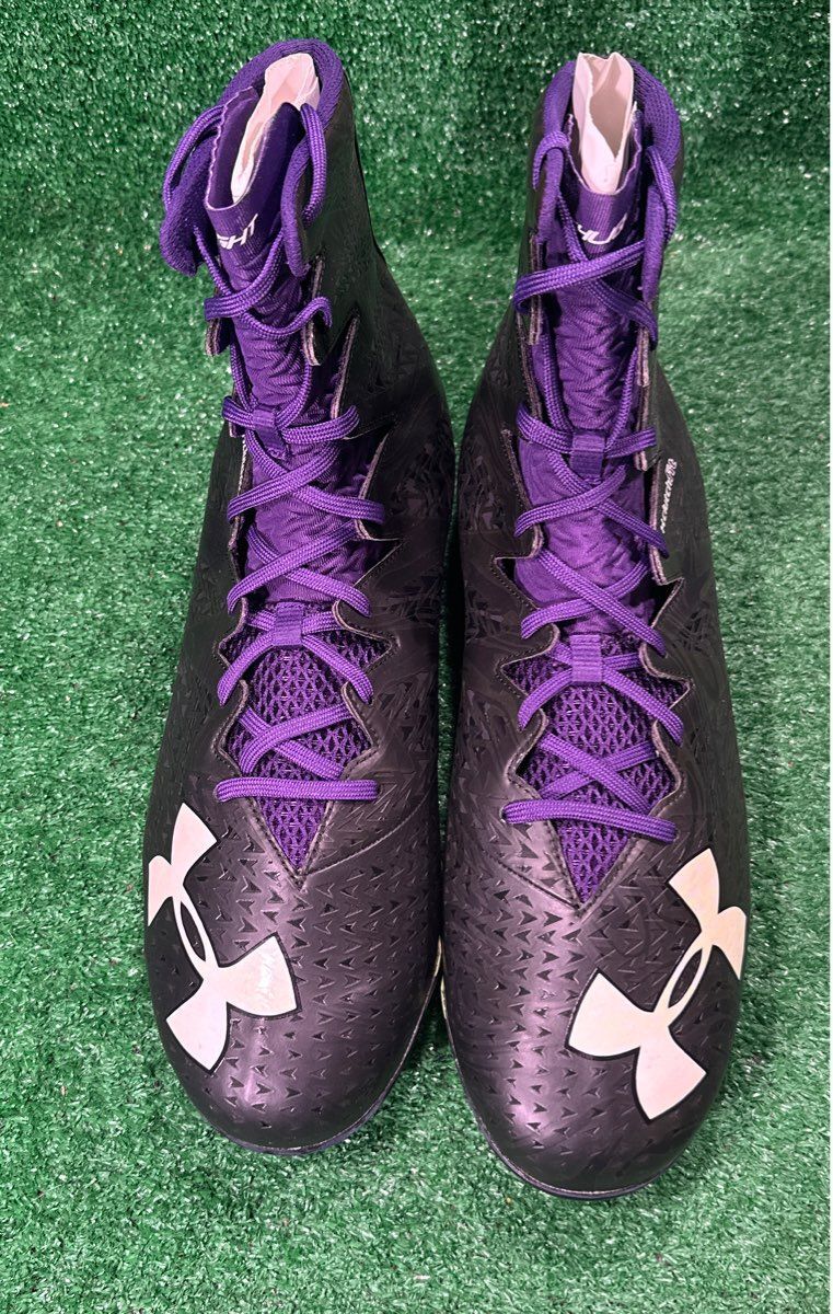 Team Issued Under Armour Ravens Spine Highlight MC 16.0 Size Football Cleats