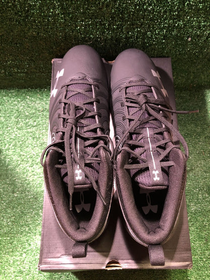 Team Issued Baltimore Ravens Under Armour Nitro Mid MC 14.0 Size Football Cleats