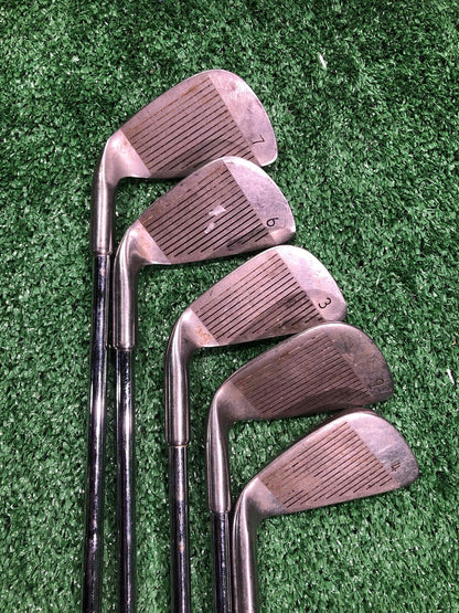 Square Two Totally Matched 3, 4, 6, 7, 9 Iron Set Steel, Right handed