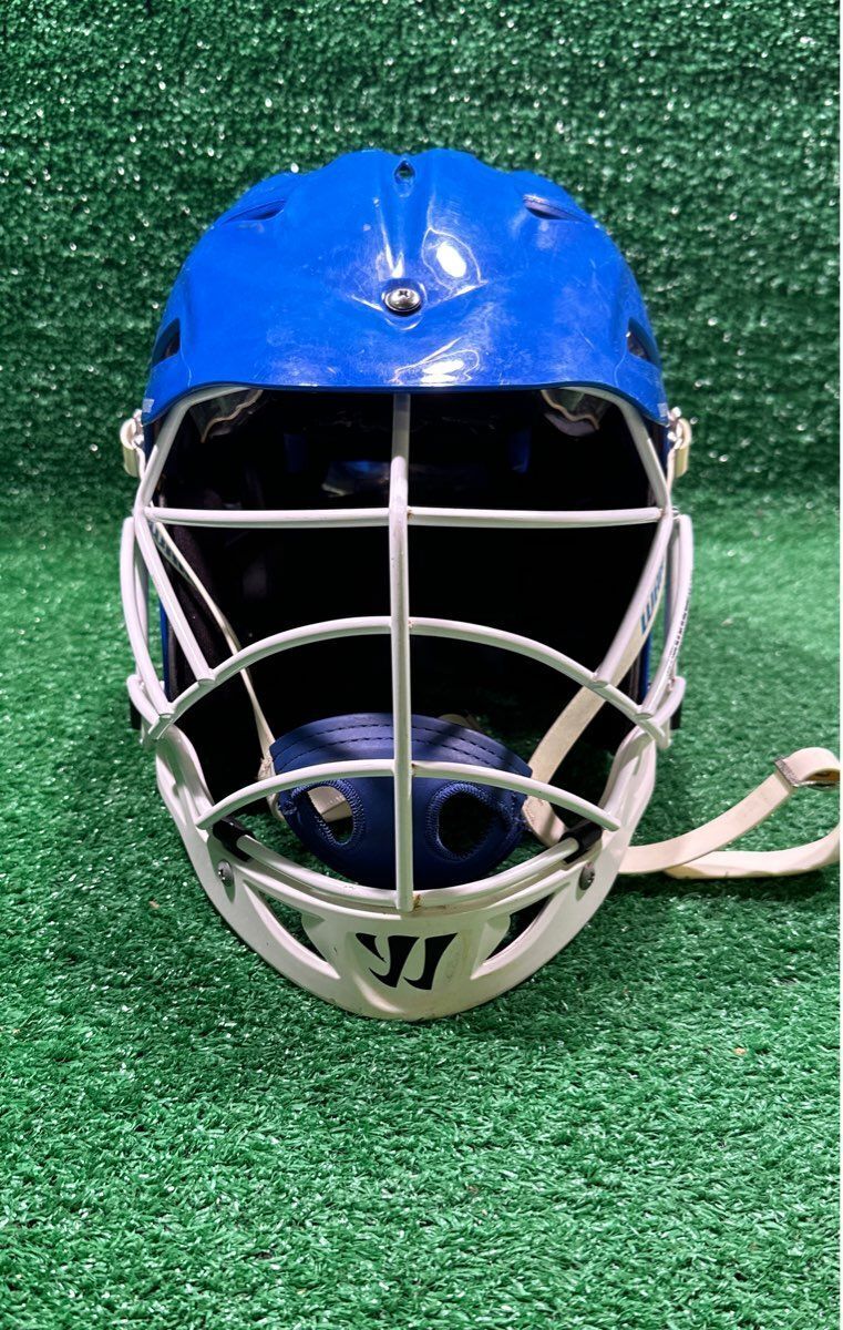 Warrior Junior Blue, white Lacrosse Helmet