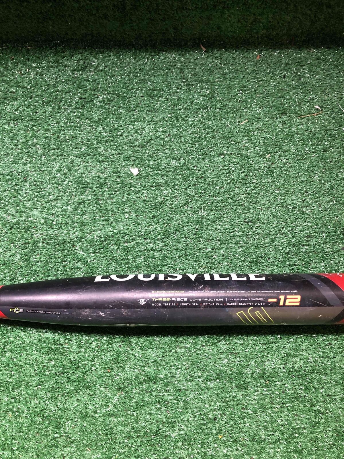 Louisville Slugger YBP9162 Baseball Bat 31" 19 oz. (-12) 2 1/4"