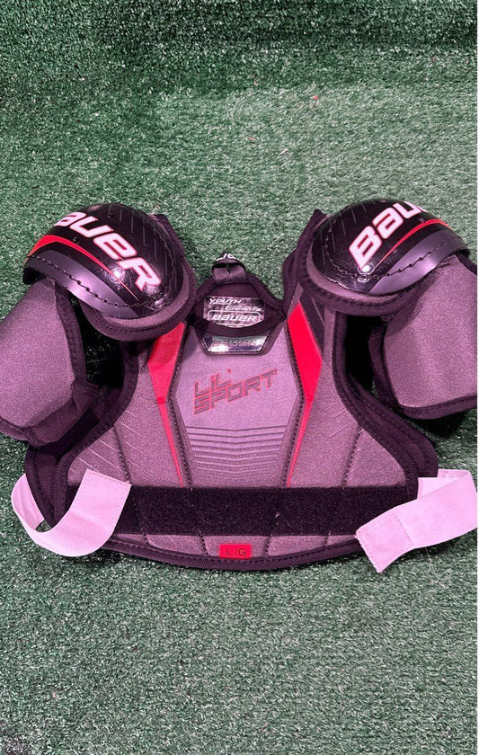 Bauer Lil' Sport Hockey Shoulder Pads Youth Large (L)