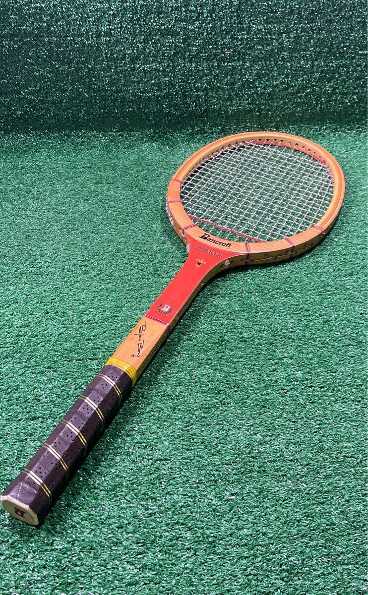 Spalding Vintage Continental Bjorn Borg Tennis Racket, 27", 4 1/2"