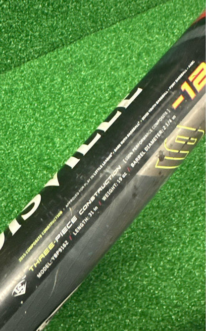 Louisville Slugger Prime 916 Baseball Bat 31" 19 oz. (-12) 2 1/4"