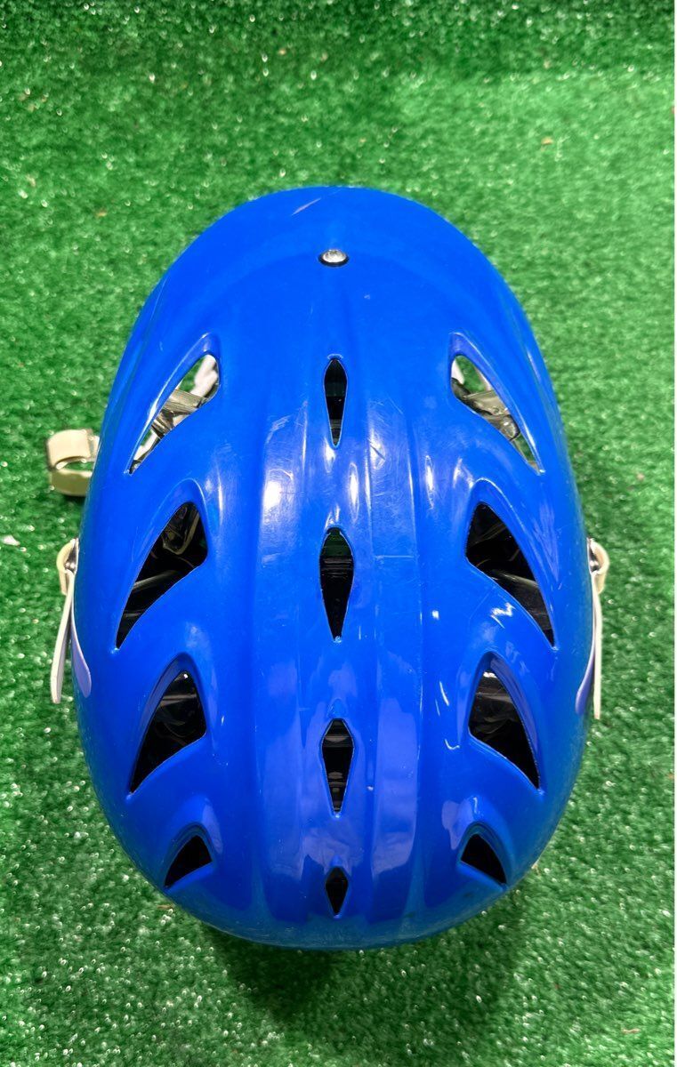 Warrior Junior Blue, white Lacrosse Helmet