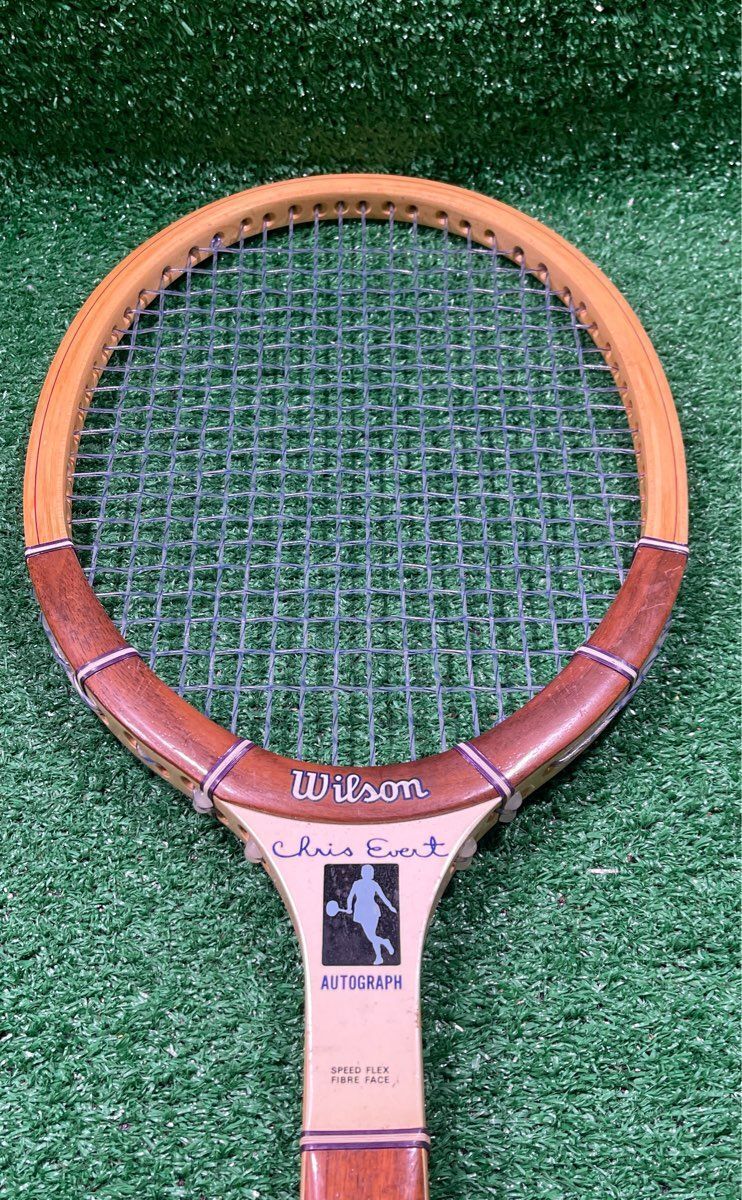 Wilson Vintage Chris Evert Autograph Tennis Racket, 27", 4 3/8"