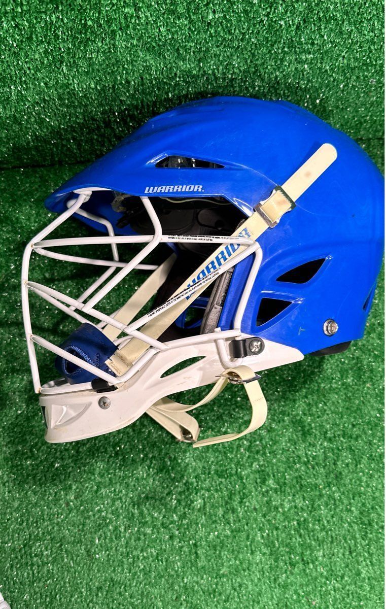 Warrior Junior Blue, white Lacrosse Helmet