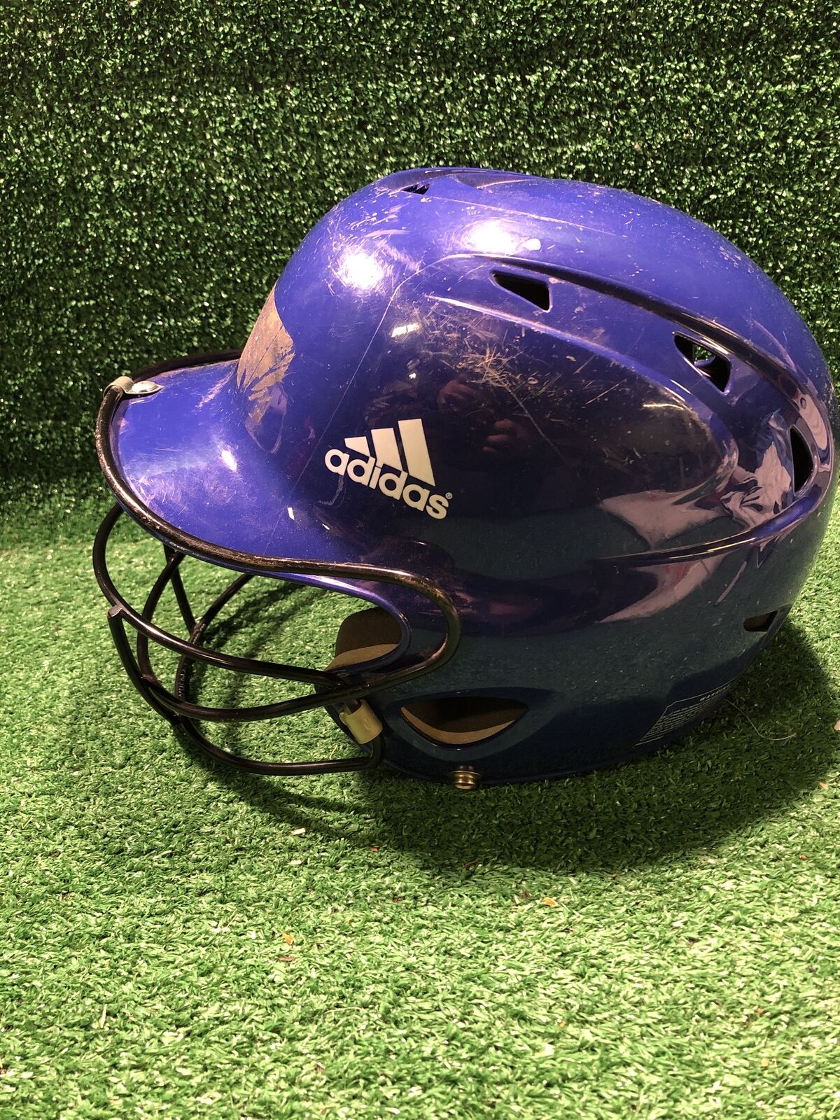 Adidas Softball Batting Helmet, 6 3/8" To 7 3/8"