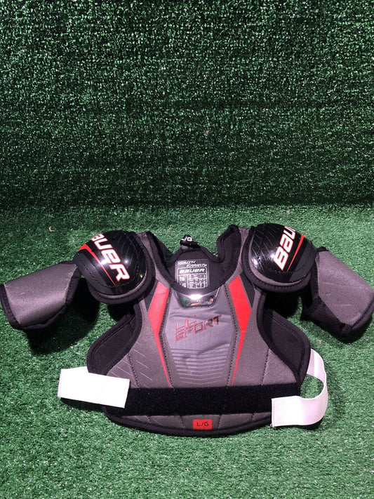 Bauer Lil Sport Hockey Shoulder Pads Youth Large (L)