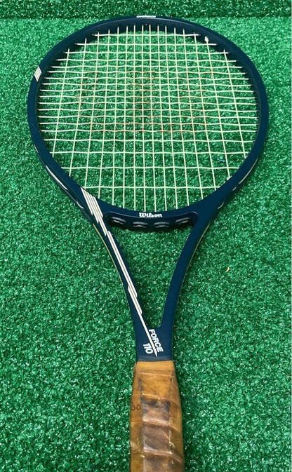 Vintage Wilson Force 110 Tennis Racket, 4 1/2"