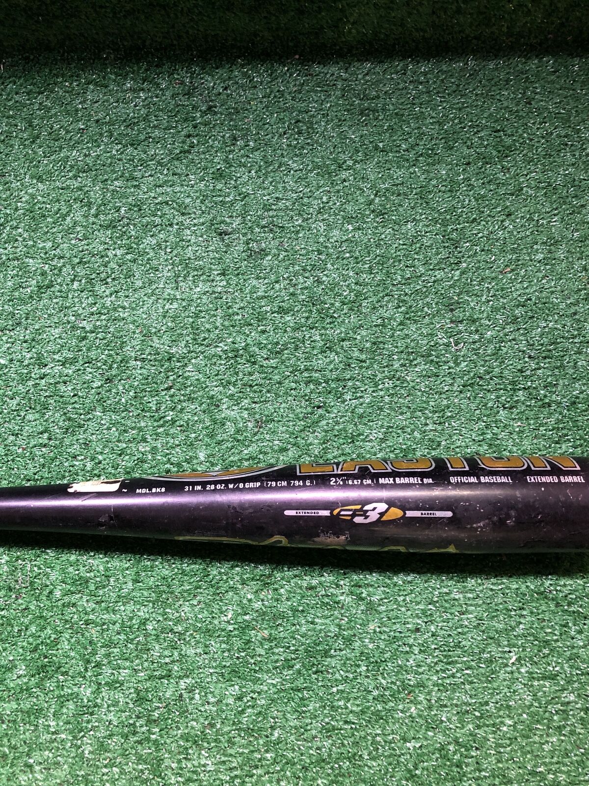 Easton BK8 Baseball Bat 31" 28 oz. (-3) 2 5/8"