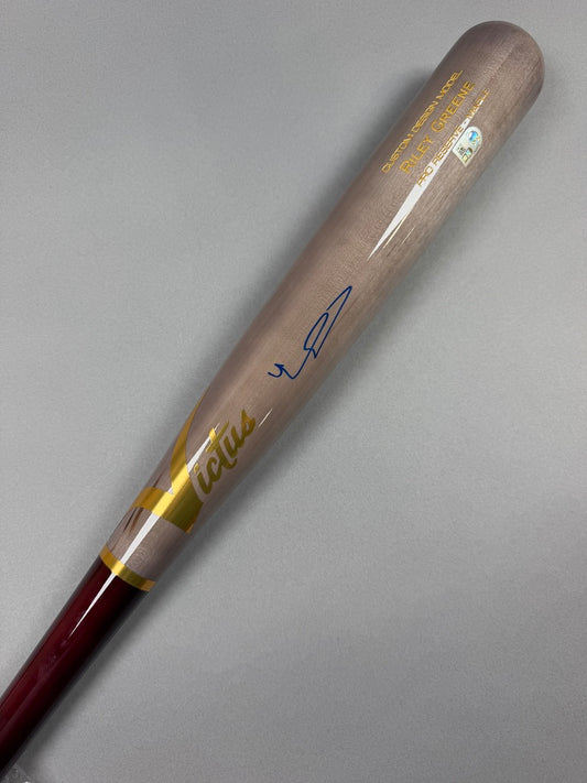 Riley Greene Autographed Bat