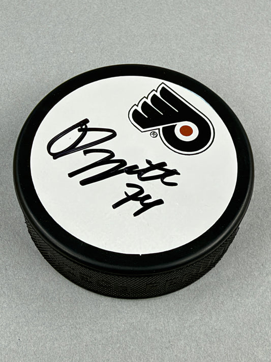 Philadelphia Flyers Owen Tippett Autographed Puck