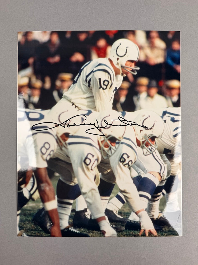 Johnny Unitas Baltimore Colts Signed Jersey & Photograph