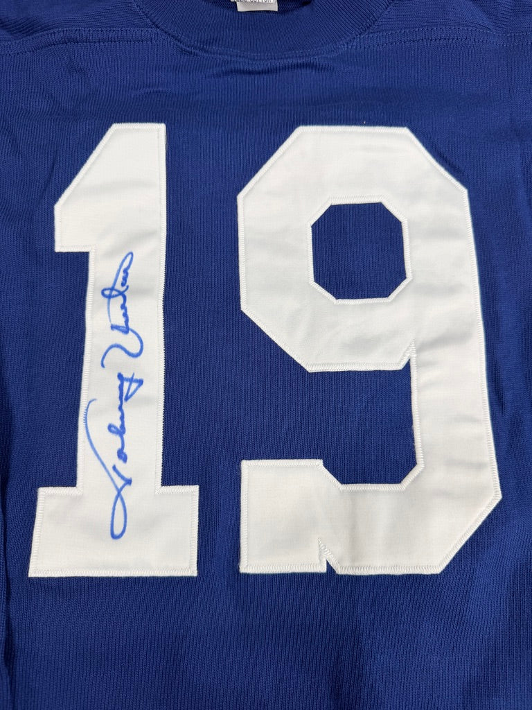 Johnny Unitas Baltimore Colts Signed Jersey & Photograph