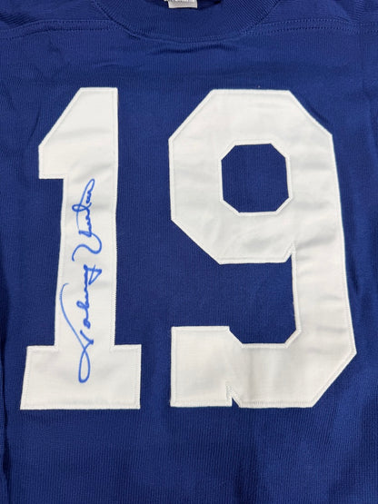 Johnny Unitas Baltimore Colts Signed Jersey & Photograph