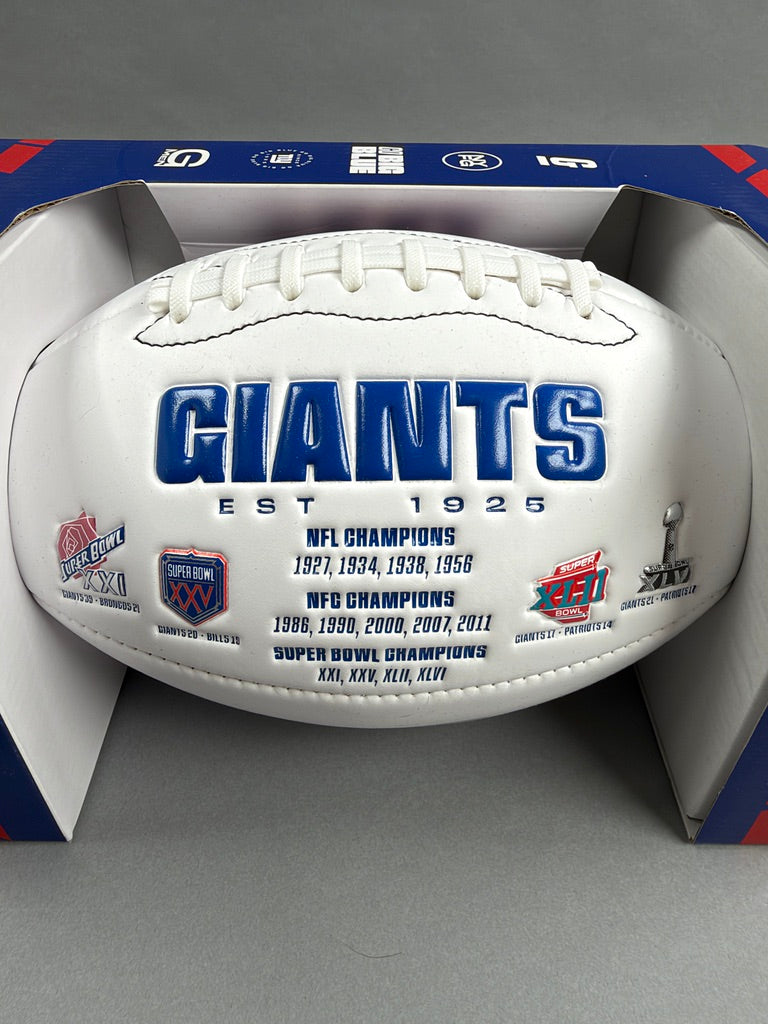 Tyrone Tracy New York Giants Autographed Football