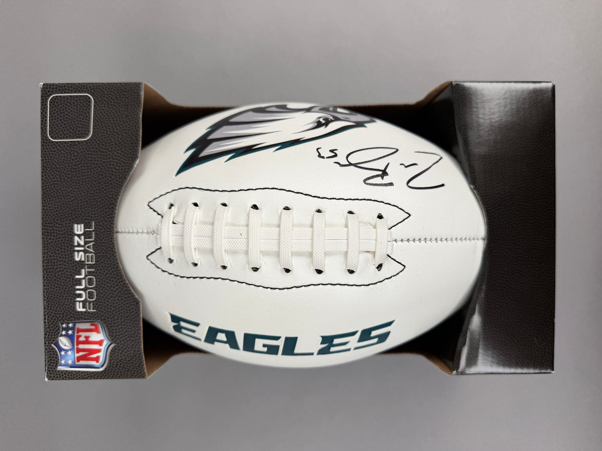 Philadelphia Eagles Zach Baun Autographed Football