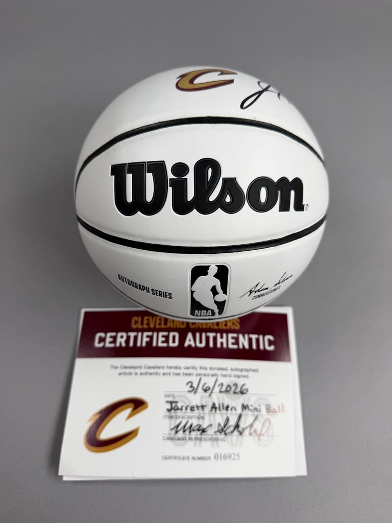 Jarrett Allen Autographed Cleveland Cavaliers Mini Basketball