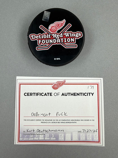 Detroit Red Wings Alex DeBrincat Puck