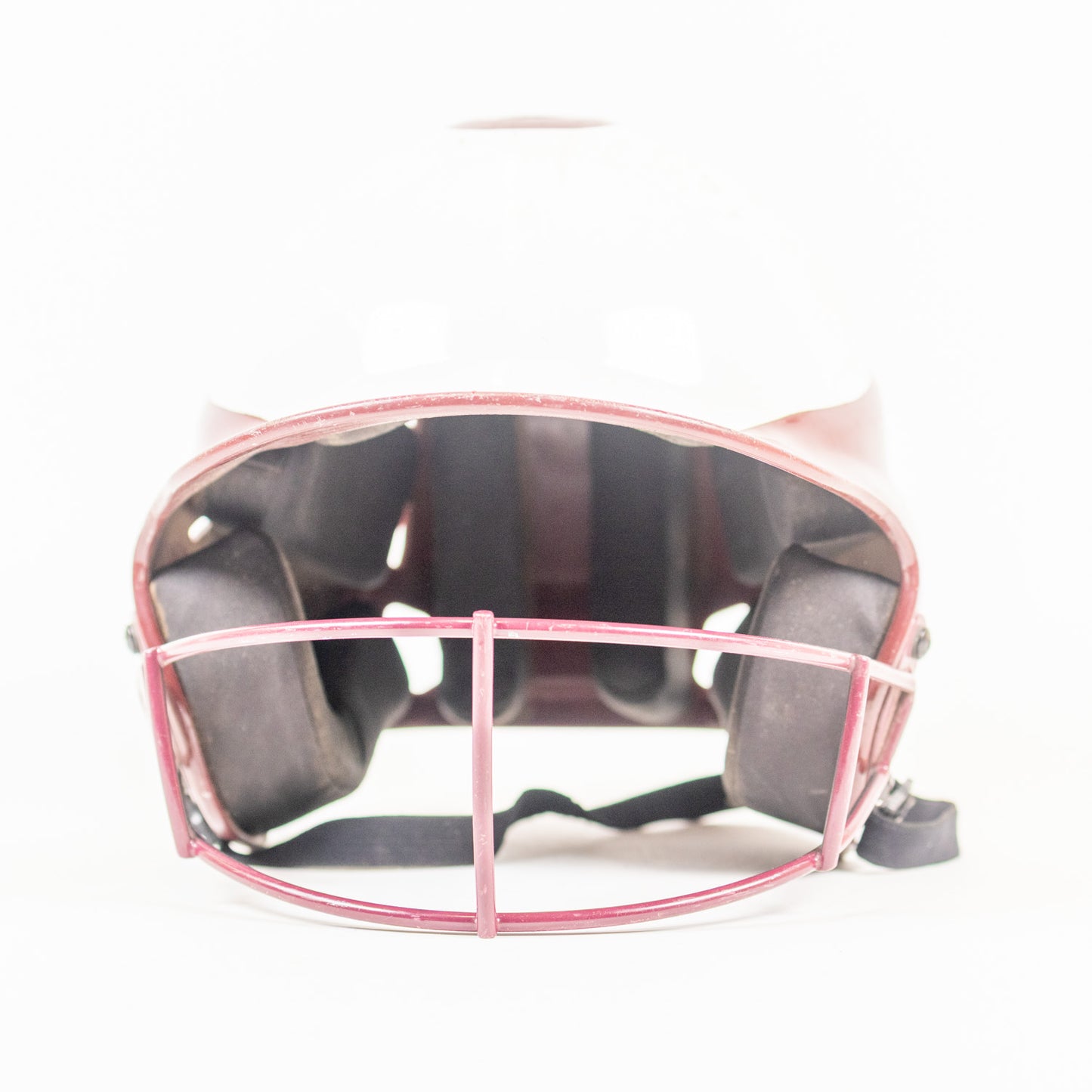 Rip-It S/M 6" to 6 7/8" Maroon/White Softball Batting Helmet