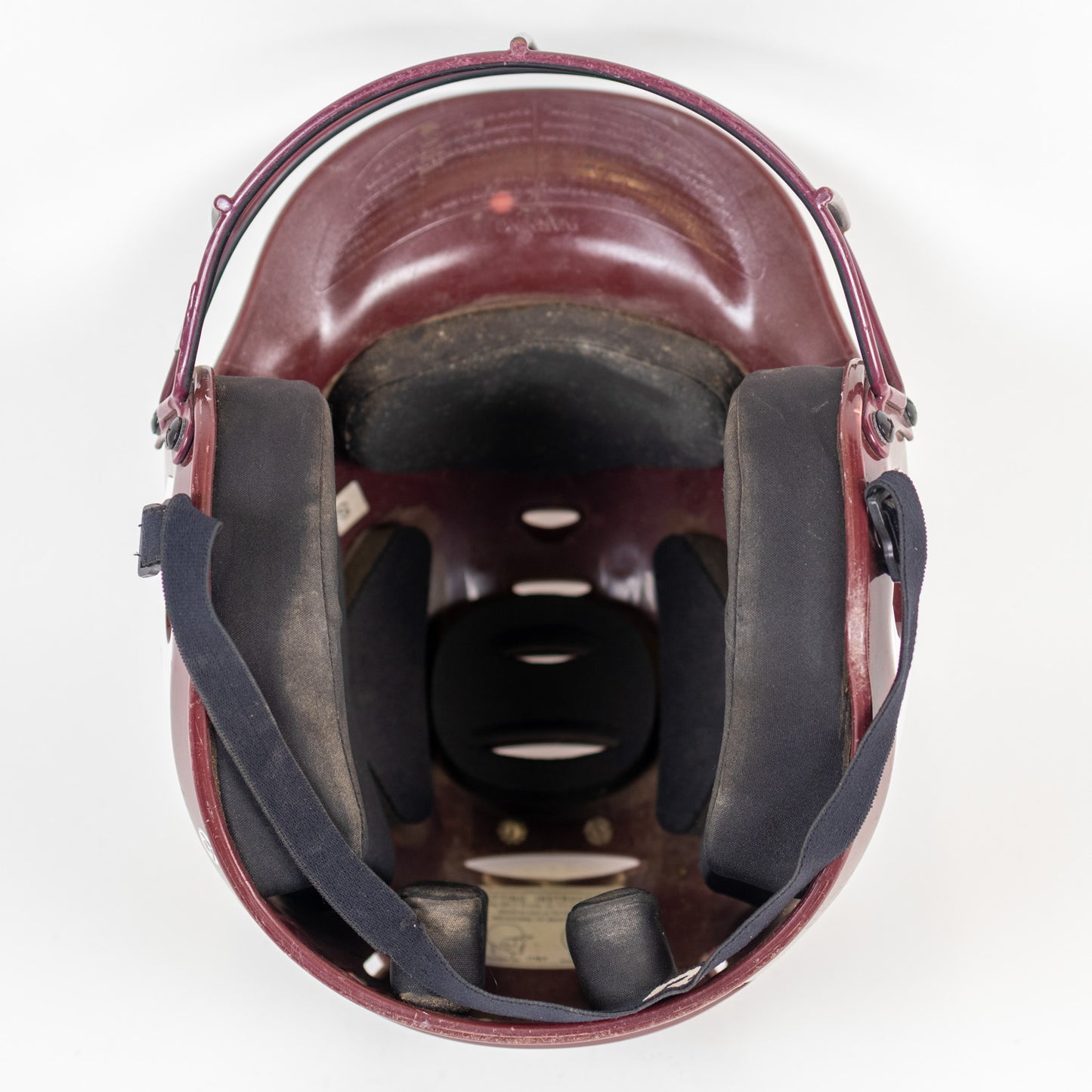 Rip-It S/M 6" to 6 7/8" Maroon/White Softball Batting Helmet