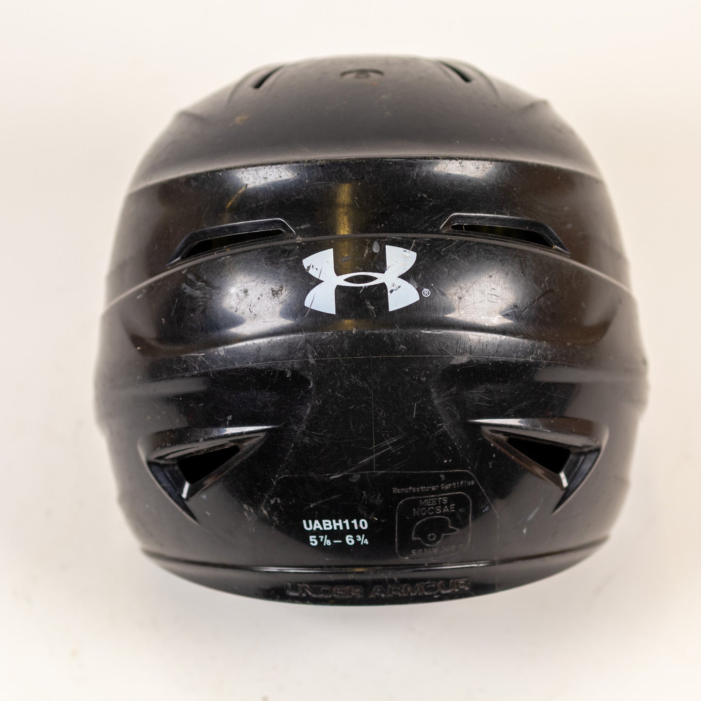 Under Armour UABH-110 5 7/8" to 6 3/4" Baseball Batting Helmet (Black)