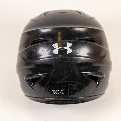 Under Armour UABH-110 5 7/8" to 6 3/4" Baseball Batting Helmet (Black)