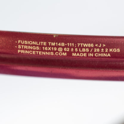 Prince Wimbledon Sharapova Tennis Racquet 4 1/4" Grip + 100 sq in Head Size