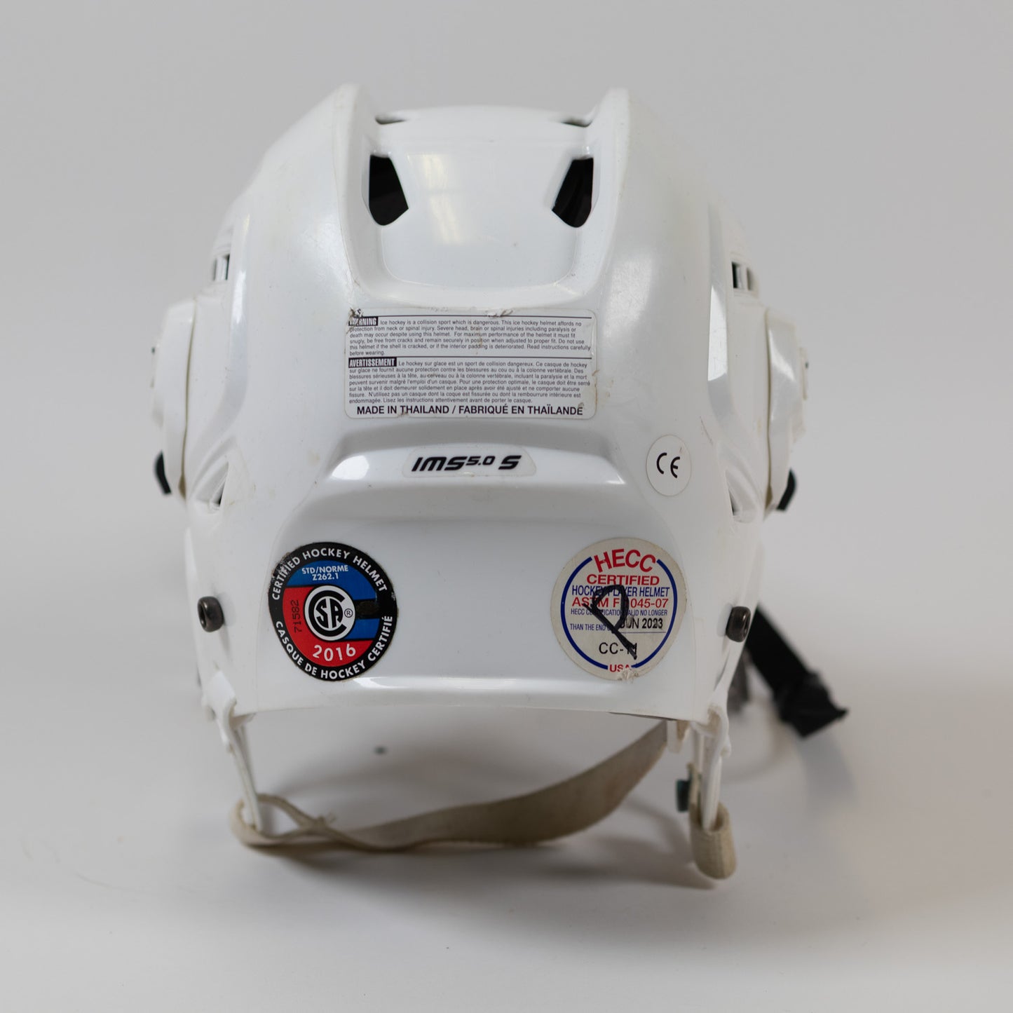 Bauer IMS 5.0 Small 6 1/2" to 7 1/8" Hockey Helmet (White)