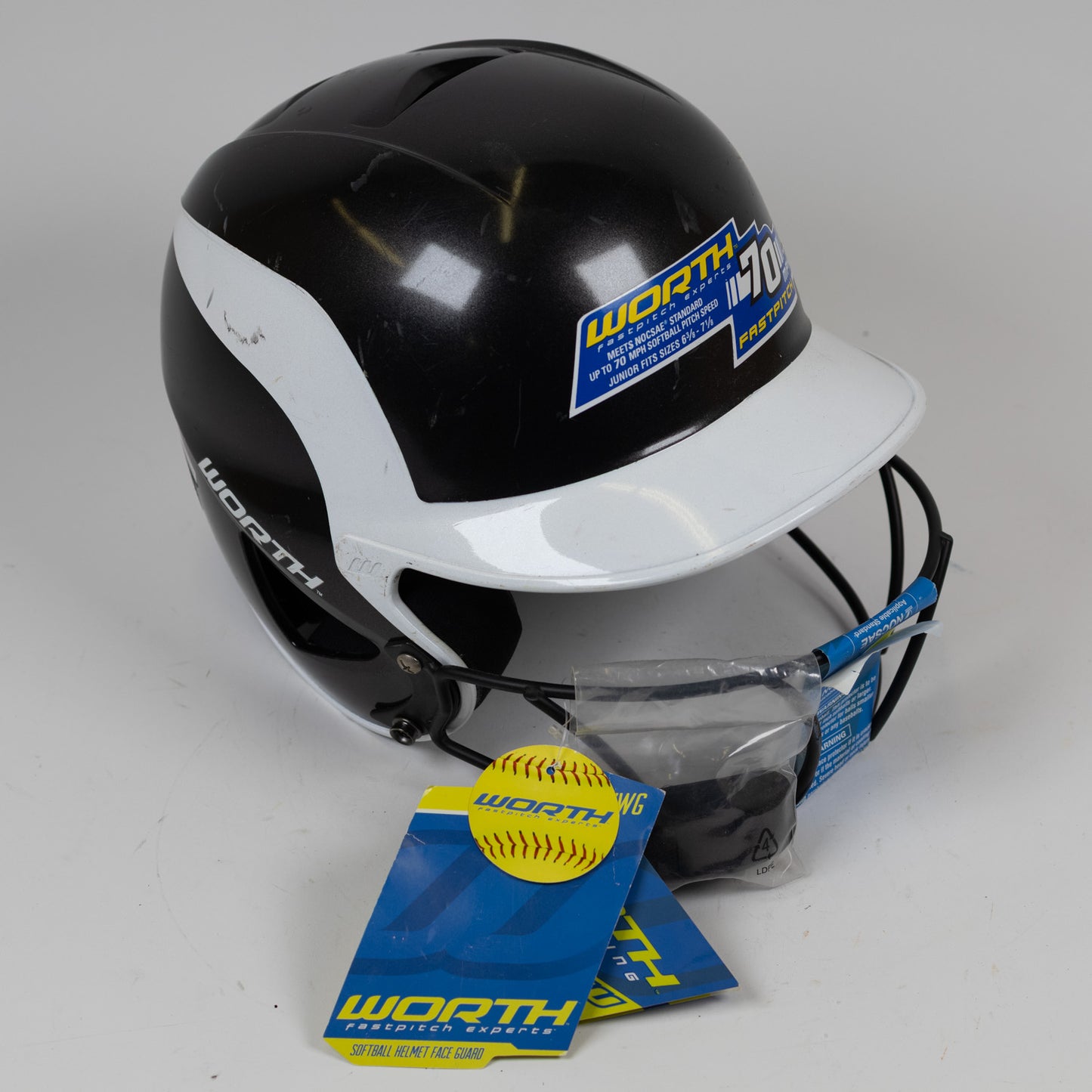 Worth HVWC 6 3/4" to 7 1/8" Softball Batting Helmet